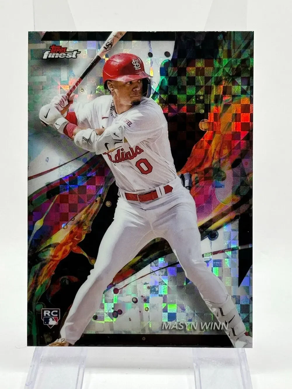 2024 Topps Finest Masyn Winn Rookie XFractor Checkerboard Refractor Cardinals RC